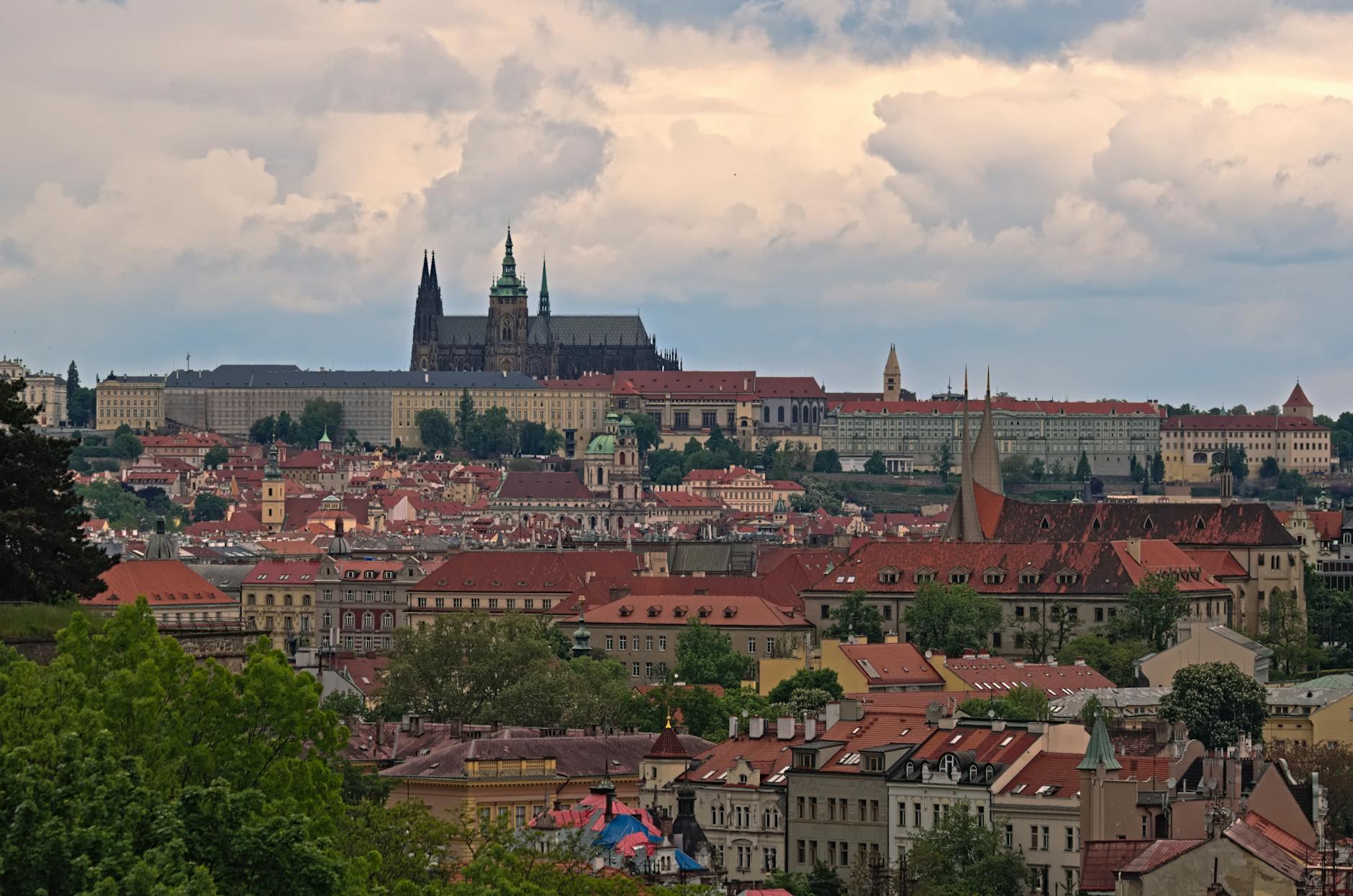 Prague, Czech Republic panoramic city view