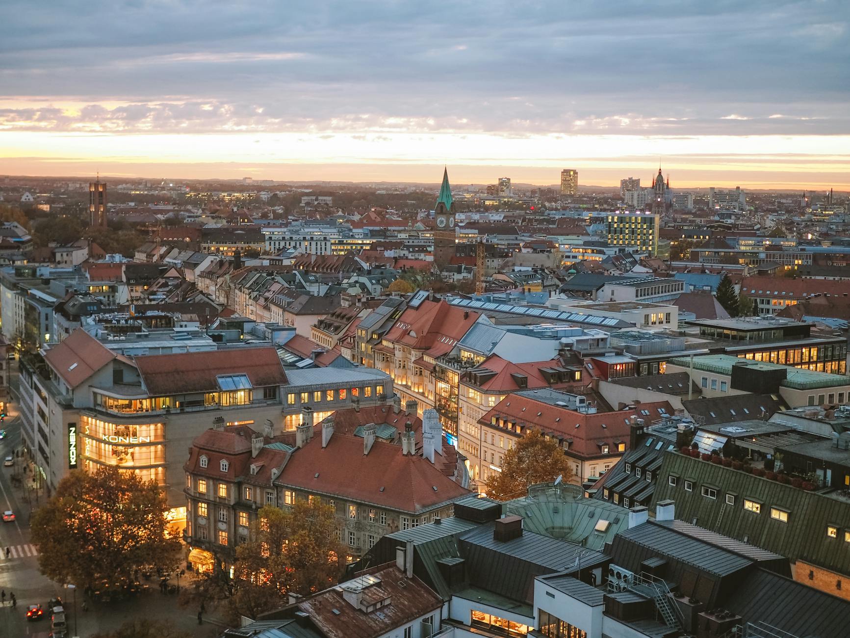 Munich, Germany panoramic city view